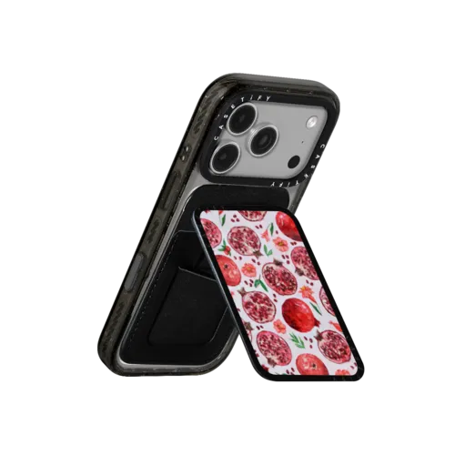 Pomegranate Garden | Snappy Cardholder Stand / Snappy Cardholder Stand MagSafe Compatible / Black | Image 3