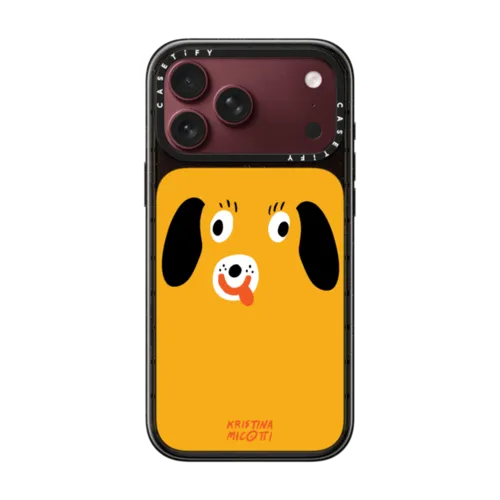 Mustard Dog by Kristina Micotti | iPhone 18 Pro Max / Impact Case MagSafe Compatible - Glossy / Glossy Black | Image 1