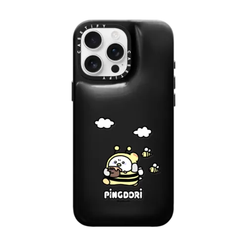 honeybee pingdori | iPhone 16 Pro Max / Pillow Case / Phantom Black | Image 1