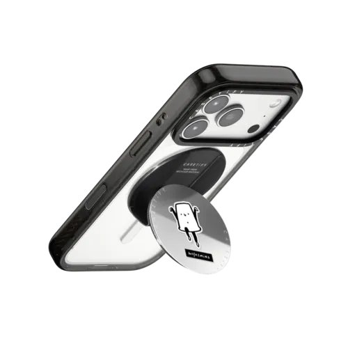 CUPMAN | Snappy Grip Stand / Snappy Mirror Grip Stand MagSafe Compatible / Silver | Image 3