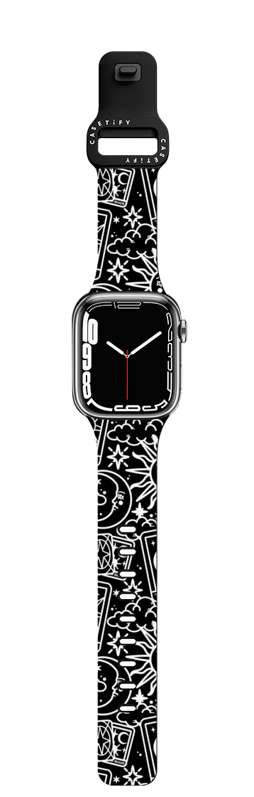 Tarot Galaxy by Chiara LB art | Apple Watch Series 7-9 (45mm) / Impact Band / Black | Image 1
