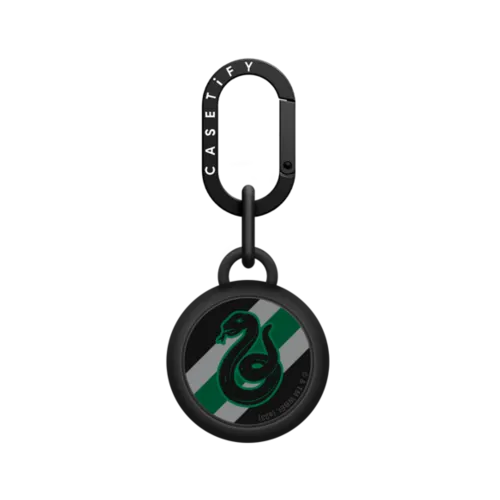 Slytherin Crest AirTag Holder | AirTag 2 / AirTag Holder / Licorice | Image 1