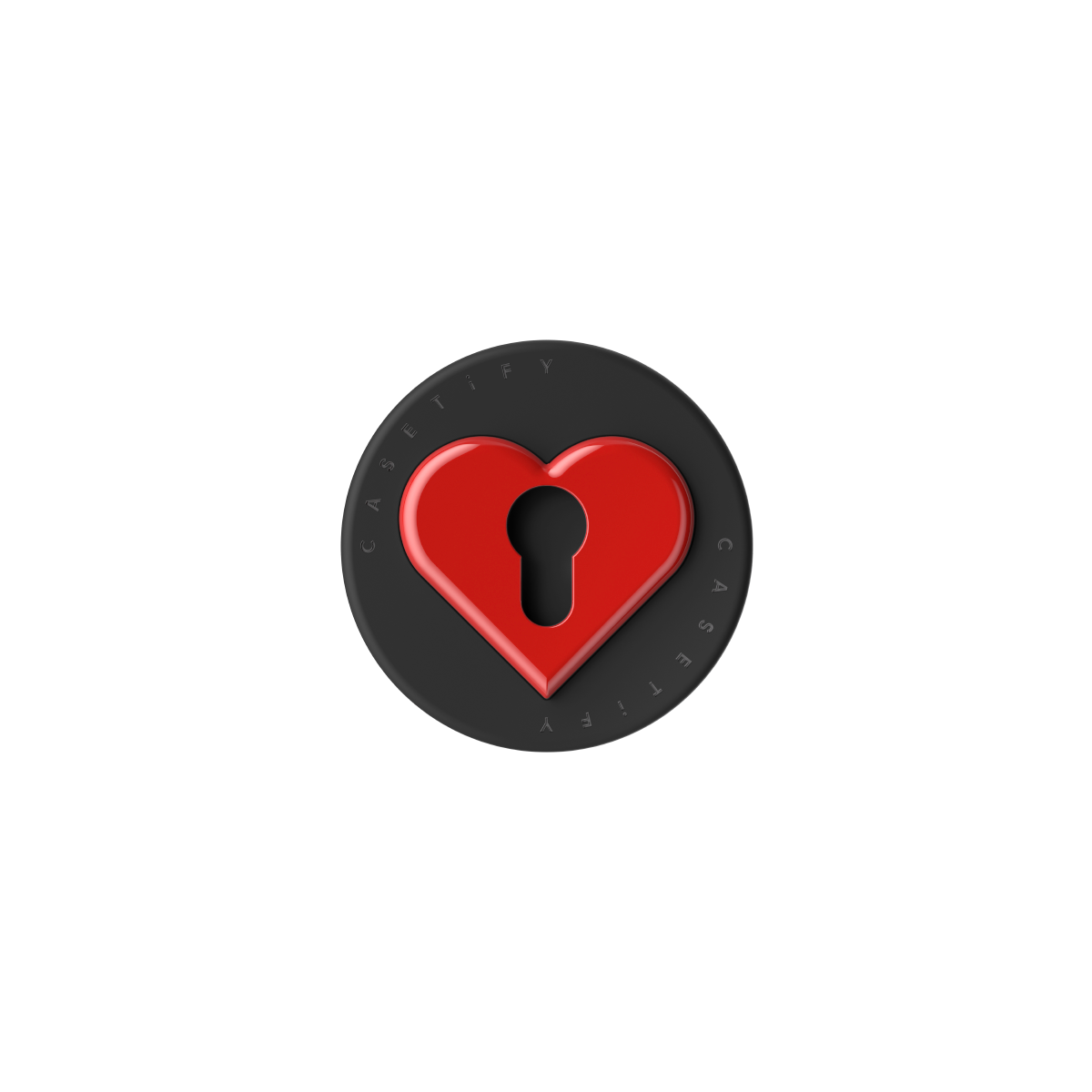 Snappy Love Lock MagSafe Holder - Red Heart