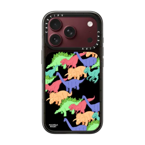 Dinosaur Exodus | iPhone 18 Pro / Impact Case MagSafe Compatible - Glossy / Glossy Black | Image 1