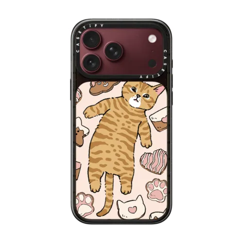 Cats Cookie Love | iPhone 18 Pro Max / Impact Case MagSafe Compatible - Glossy / Glossy Black | Image 1