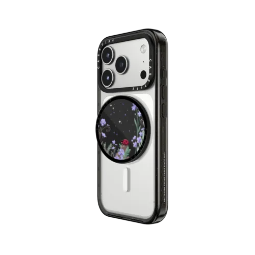 Ladybird amongst the Wildflowers | Snappy Grip Stand / Snappy Grip Stand MagSafe Compatible / Black | Image 2