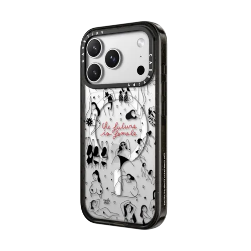 The Future Is Female | iPhone 17 Pro Max / Impact Case MagSafe Compatible / Black | Image 2