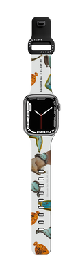 The Persistence of Memory (1931) Watch Band - White Edition | Apple Watch Series 7-9 (45mm) / Impact Band / Black | Image 1