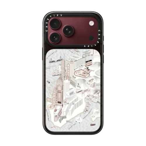 Map of Hong Kong | iPhone 18 Pro Max / Impact Case MagSafe Compatible - Glossy / Glossy Black | Image 1