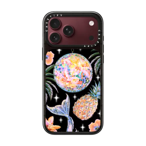 Tropical Disco | iPhone 18 Pro Max / Impact Case MagSafe Compatible - Glossy / Glossy Black | Image 1