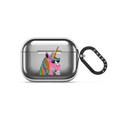 Millie the Magical Unicorn Airpods Case by Mulga | AirPods Pro 3 / Earbuds Mirror Case / Silver | Image 1