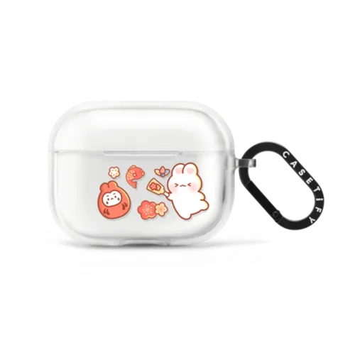 New Year Festive By Creampuffs | AirPods Pro 2 / Earbuds Impact Case / Frost | Image 1