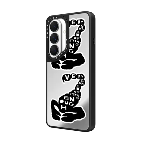 INAP SCOLPION | Galaxy S26 / Mirror Magnetic Case / Silver on Black | Image 2