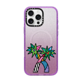 PARADISE BY ROMERO BRITTO | iPhone 16 Pro Max / Impact Case MagSafe Compatible / Glitter Purple | Image 1