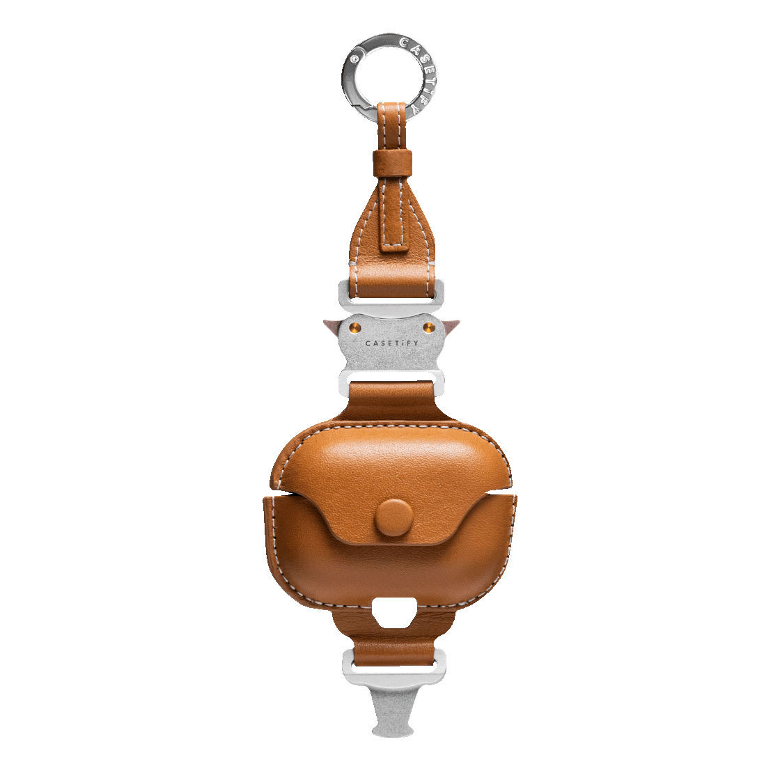 2-in-1 Utility Lanyard with Leather Earbuds - Ecru/tan - AirPods Pro 2