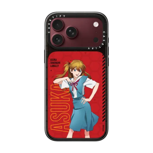 Asuka Shikinami Langley Case | iPhone 18 Pro Max / Impact Case MagSafe Compatible - Glossy / Glossy Black | Image 1
