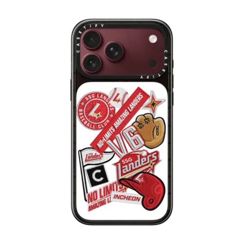 LANDERS Collage Case | iPhone 18 Pro Max / Impact Case MagSafe Compatible - Glossy / Glossy Black | Image 1