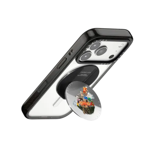HK Collage - Goldfish | Snappy Grip Stand / Snappy Mirror Grip Stand MagSafe Compatible / Silver | Image 3