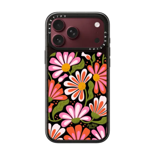 Las Flores | iPhone 18 Pro Max / Impact Case MagSafe Compatible - Glossy / Glossy Black | Image 1