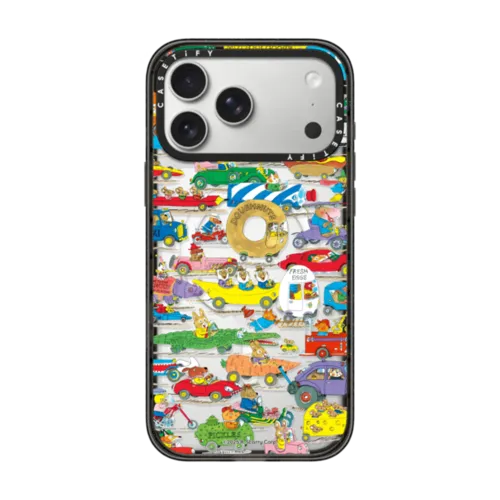 Things That Go Pattern Phone Case | iPhone 17 Pro Max / Impact Case MagSafe Compatible / Black | Image 1