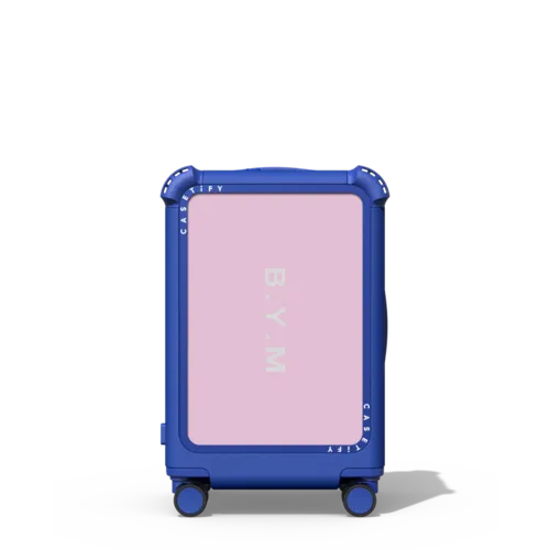 Custom Suitcase | 21" Carry-On Suitcase / Bounce Suitcase / Cobalt Blue | Image 1