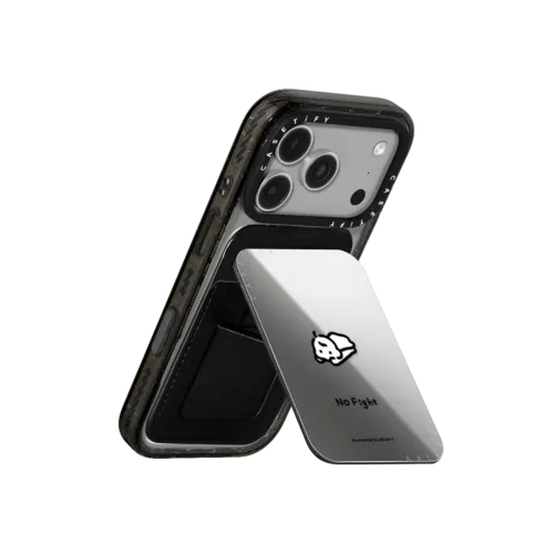 No Fight | Snappy Cardholder Stand / Snappy Mirror Cardholder Stand MagSafe Compatible / Silver | Image 3