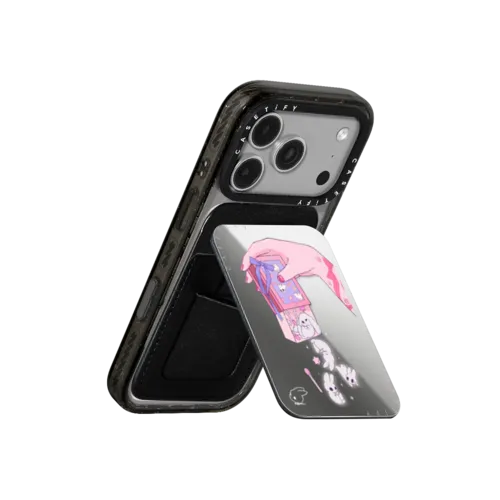 No Match Box | Snappy Cardholder Stand / Snappy Mirror Cardholder Stand MagSafe Compatible / Silver | Image 3
