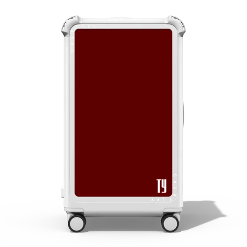 Custom Suitcase | 29" Check-In Trunk Suitcase / Bounce Suitcase / Glossy Cloud White | Image 1