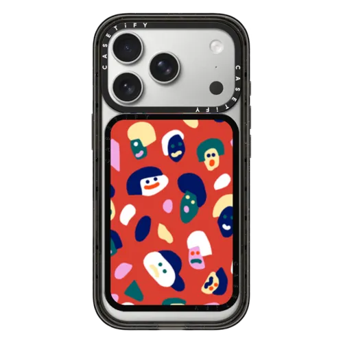 Terrazzo Party | Snappy Cardholder Stand / Snappy Cardholder Stand MagSafe Compatible / Black | Image 1