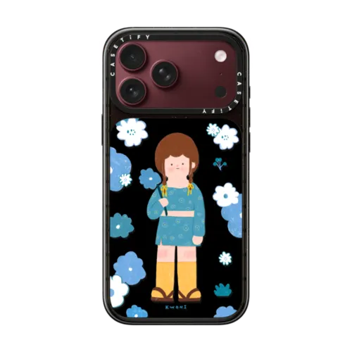 Sky blue KWONI | iPhone 18 Pro Max / Impact Case MagSafe Compatible - Glossy / Glossy Black | Image 1