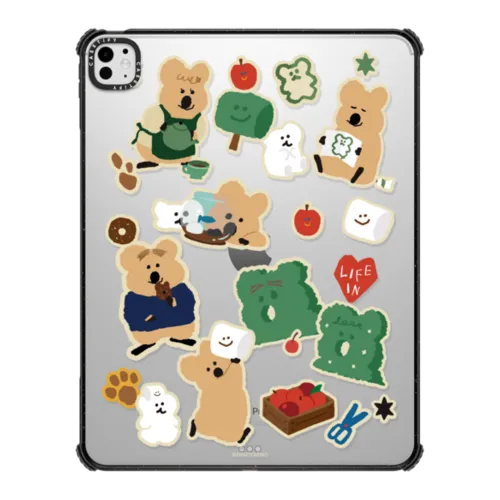 QUOKKA FAMILY | iPad Pro 13-inch (M4/M5) / iPad Impact Case / Black | Image 1