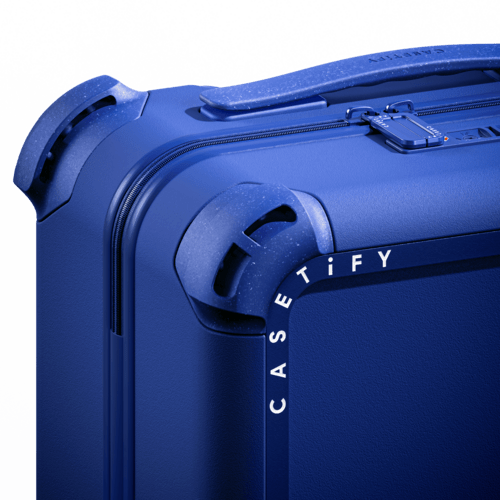 Lobster Sunflower | 21" Carry-On Suitcase / Bounce Suitcase / Cobalt Blue | Image 6