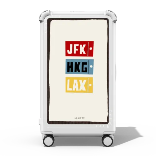 Destinations | 29" Check-In Trunk Suitcase / Bounce Suitcase / Glossy Cloud White | Image 1