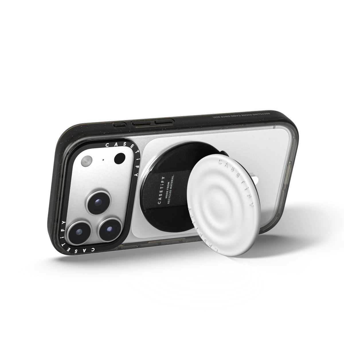 Snappy Ripple Grip Stand MagSafe Compatible - White