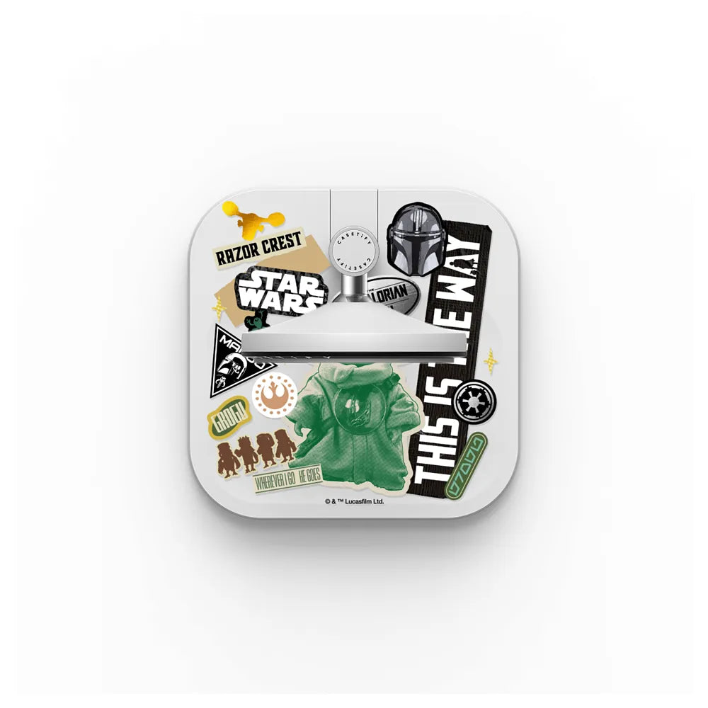 The Mandalorian and Grogu Stickermania PowerThru 2-in-1 Charging Stand