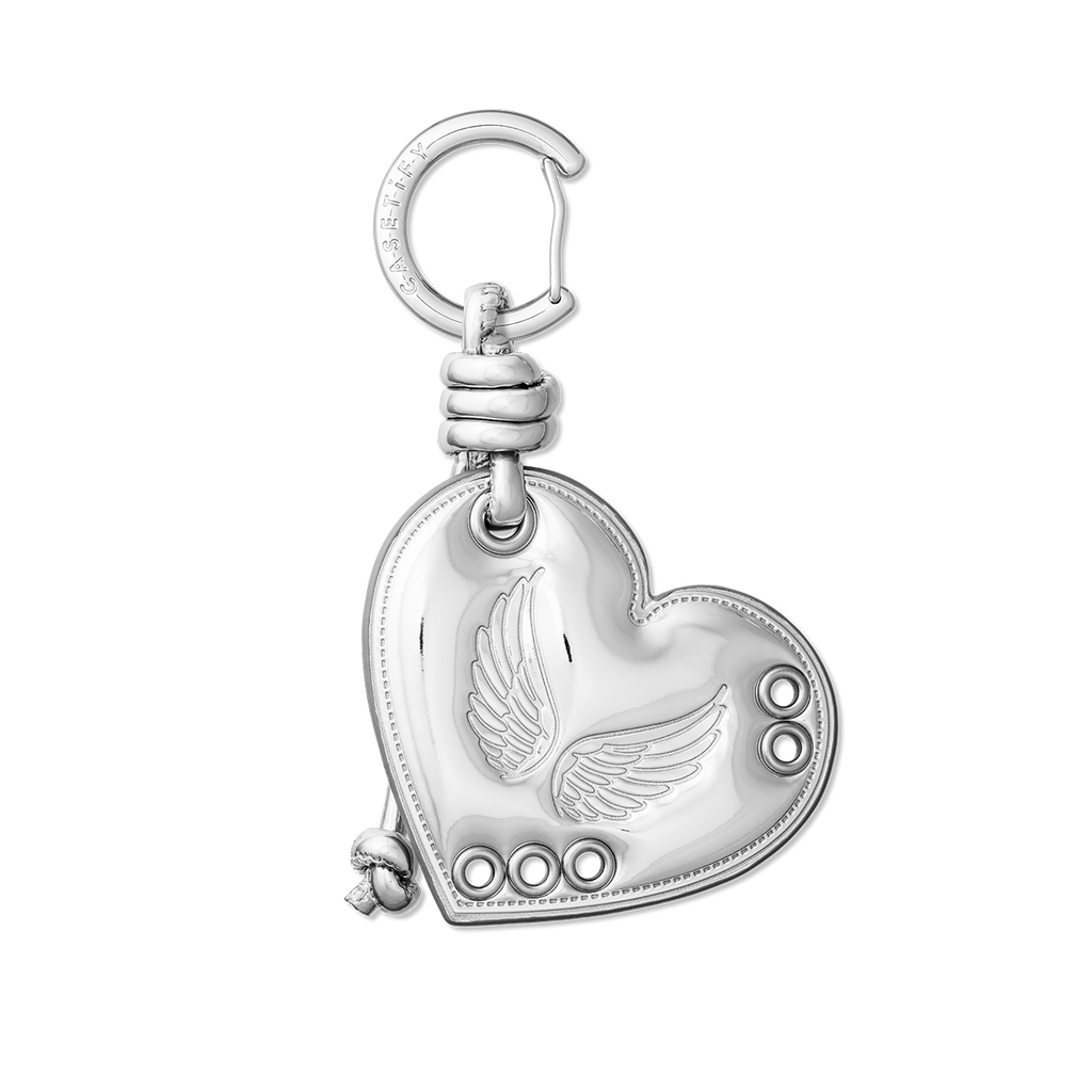 Puffy Heart Bag Charm -  Metallic Cupid | Image 1