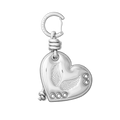 Puffy Heart Bag Charm -  Metallic Cupid | Image 1