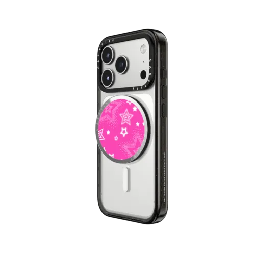 Pink Girly Punk Snappy Grip Stand | Snappy Grip Stand / Snappy Mirror Grip Stand MagSafe Compatible / Silver | Image 2