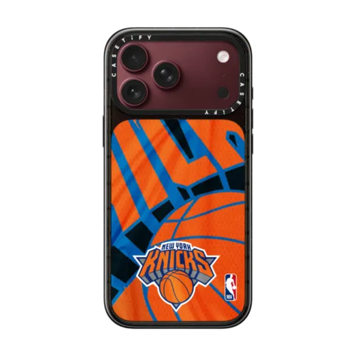 New York Knicks Hardwood Classic Jersey Case | iPhone 18 Pro Max / Impact Case MagSafe Compatible - Glossy / Glossy Black | Image 1