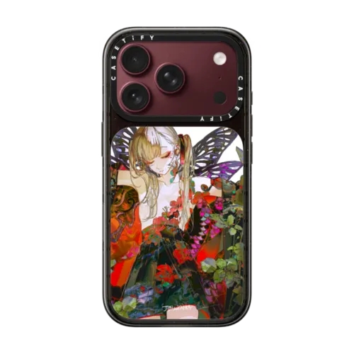 Silent Bloom | iPhone 18 Pro / Impact Case MagSafe Compatible - Glossy / Glossy Black | Image 1