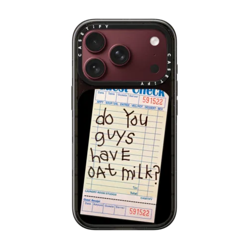 The Other Oat Milk Case | iPhone 18 Pro / Impact Case MagSafe Compatible - Glossy / Glossy Black | Image 1