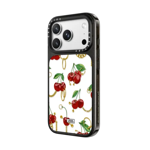 Cherry Bling By Useless Treasures | iPhone 18 Pro Max / Impact Case MagSafe Compatible - Glossy / Glossy Black | Image 2