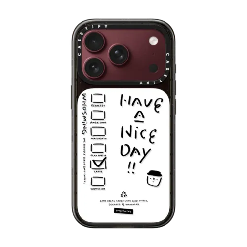 WHOSMiNG - COFFEE CUP | iPhone 18 Pro / Impact Case MagSafe Compatible - Glossy / Glossy Black | Image 1