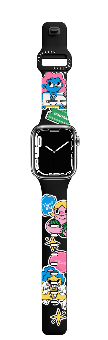 99 Words for Boobs by Bobbi Rae | Apple Watch Series 7-9 (45mm) / Impact Band / Black | Image 1