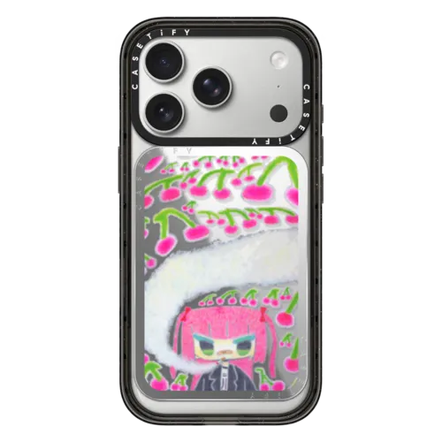 Punk Girl | Snappy Cardholder Stand / Snappy Mirror Cardholder Stand MagSafe Compatible / Silver | Image 1