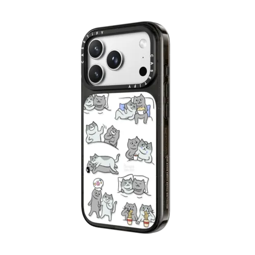 KITTY LOVE | iPhone 18 Pro Max / Impact Case MagSafe Compatible - Glossy / Glossy Black | Image 2