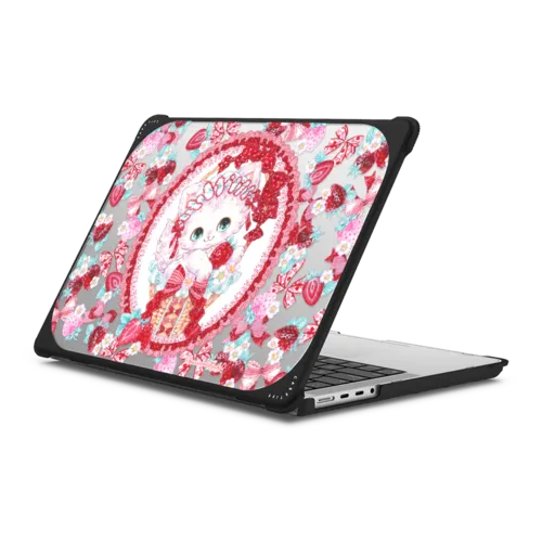 Berry Berry | MacBook Pro 14-inch (M1 - M5) / MacBook Bounce Case / Black | Image 1
