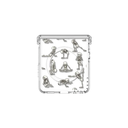 Skeleton Yoga | Galaxy Z Flip8 / Impact Clear Magnetic Case / Clear | Image 2