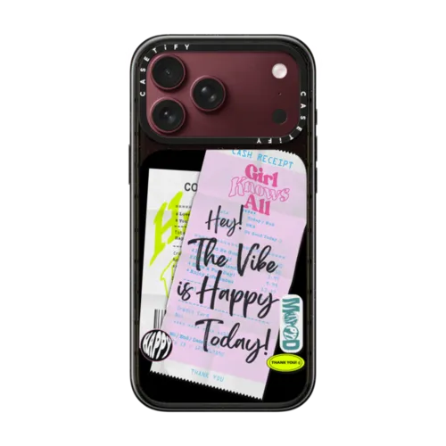 Happy Receipt | iPhone 18 Pro Max / Impact Case MagSafe Compatible - Glossy / Glossy Black | Image 1