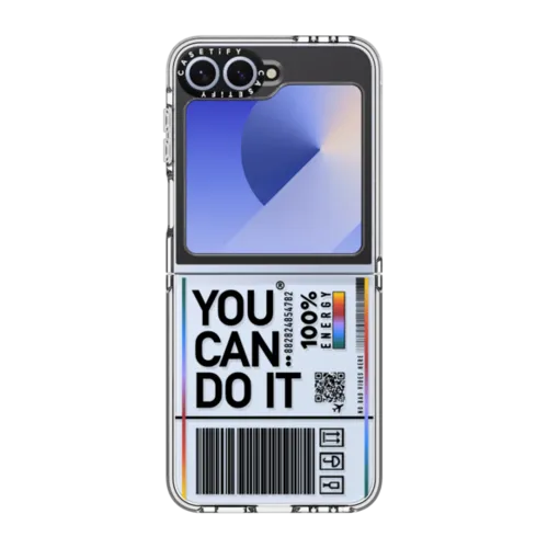 You Can Do It | Galaxy Z Flip6 / Impact Clear Case / Clear | Image 1